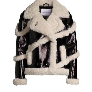 Stand Studio
Melendy Faux FurFaux Leather Jacket